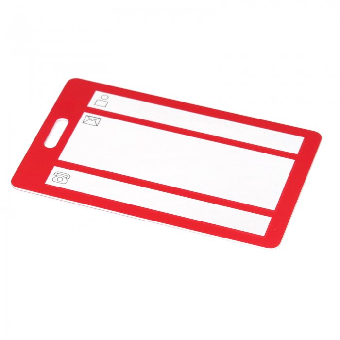 Plastic Card Luggage Tag