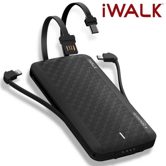 iWalk Scorpion 8000X (Built-In Lightning, Micro USB and Type-C)