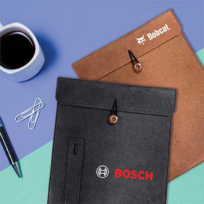 15.4″ Felt Tablet Document Sleeve with Pen Holder