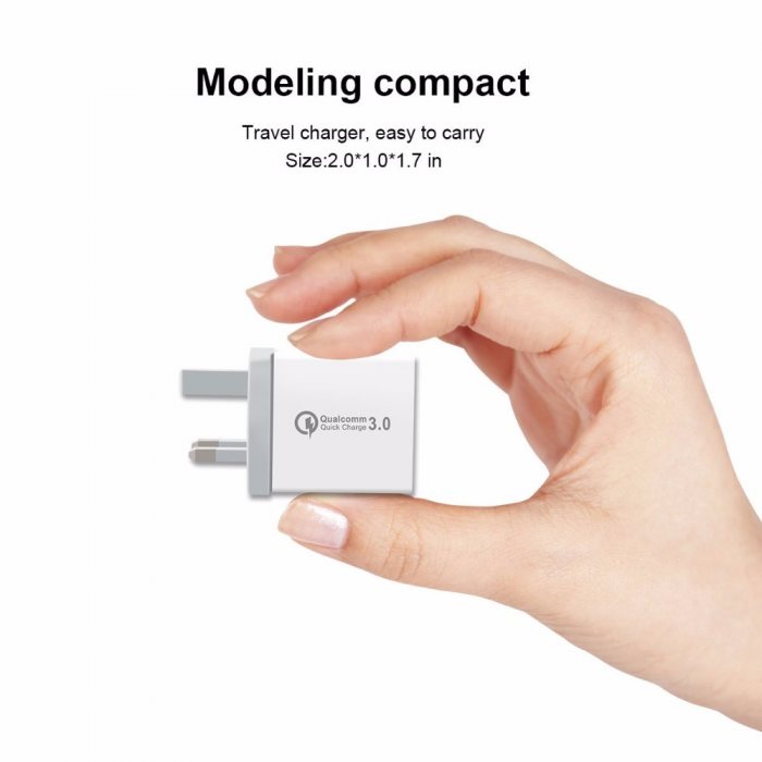 Quick Charge 3.0 3-Port USB Wall Charger