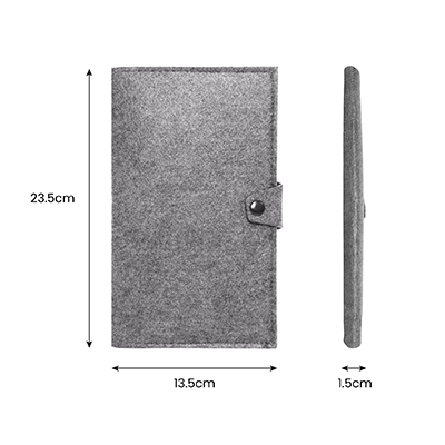 Felt Passport Multi-purpose Pouch with Pen Loop