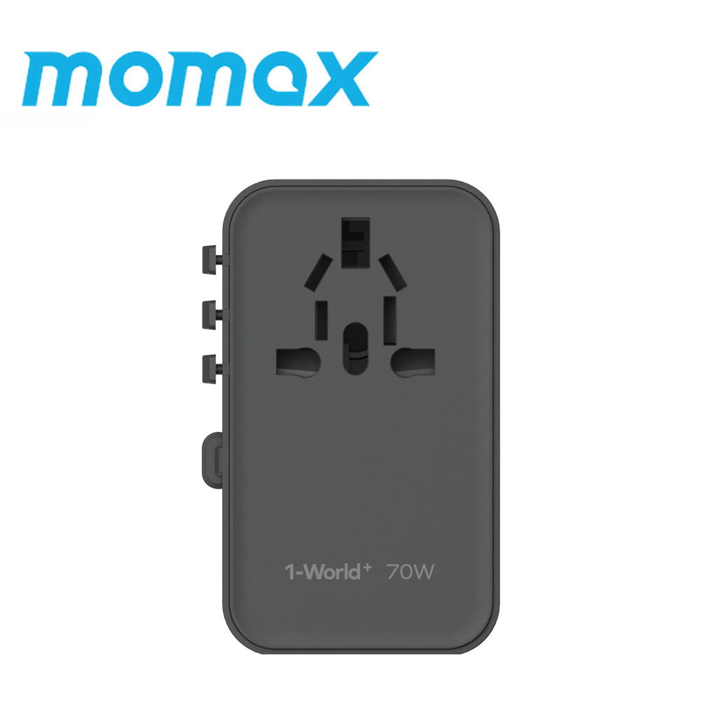 Momax  70W GaN Travel Adapter with Built in Cable 