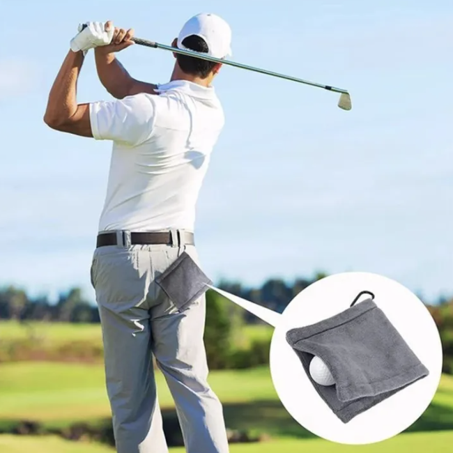 Golf Ball Cleaning Towel with Carabiner 