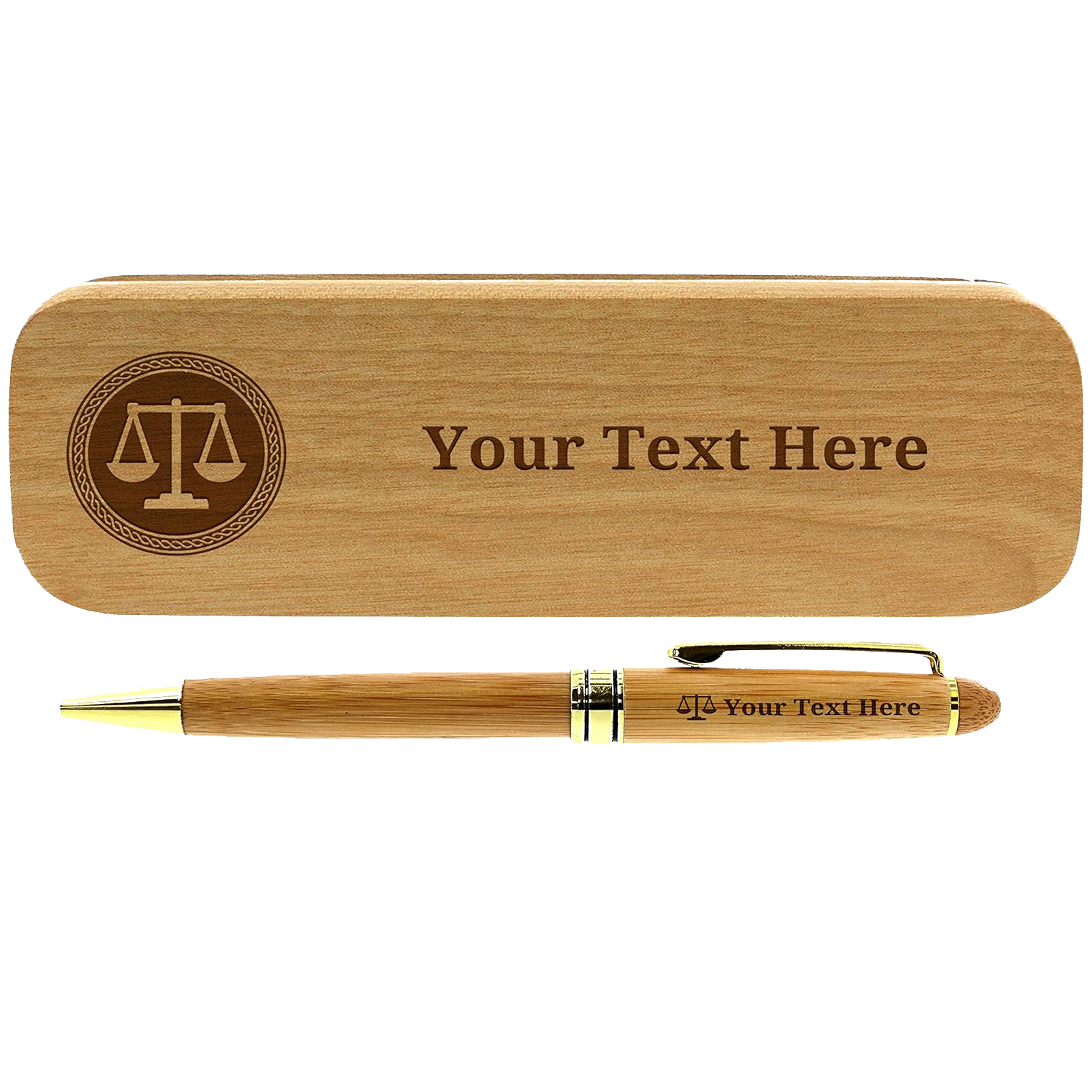 Wood Pen and Box Set 