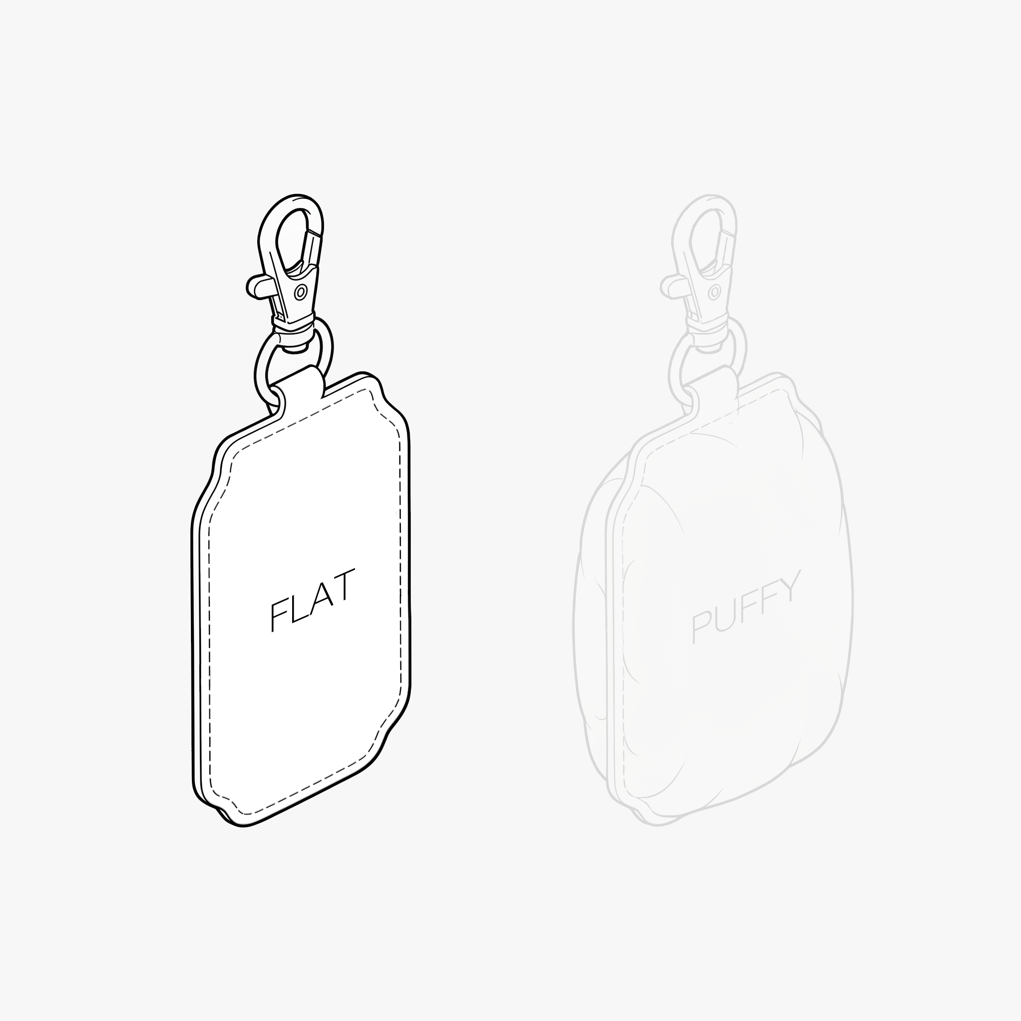 Custom PU Leather Keychain with Print - Custom Keychains - No