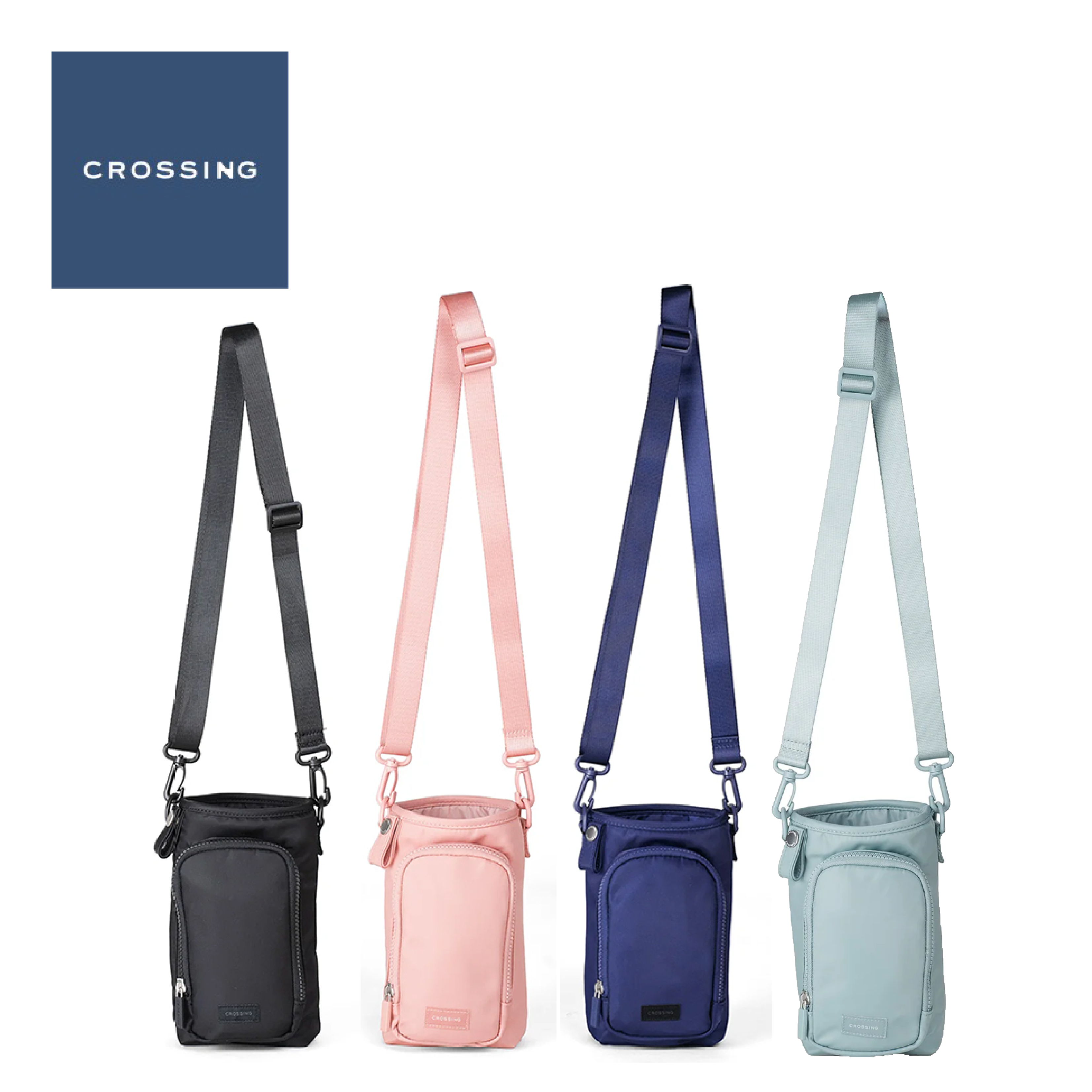CROSSING Crossing Water Bottle Crossbody Bag With Front Pocket 2L - Sling Bag & Messenger Bag