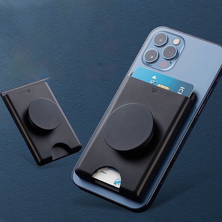 Sleek Magnetic Card Case with Pop Pocket 