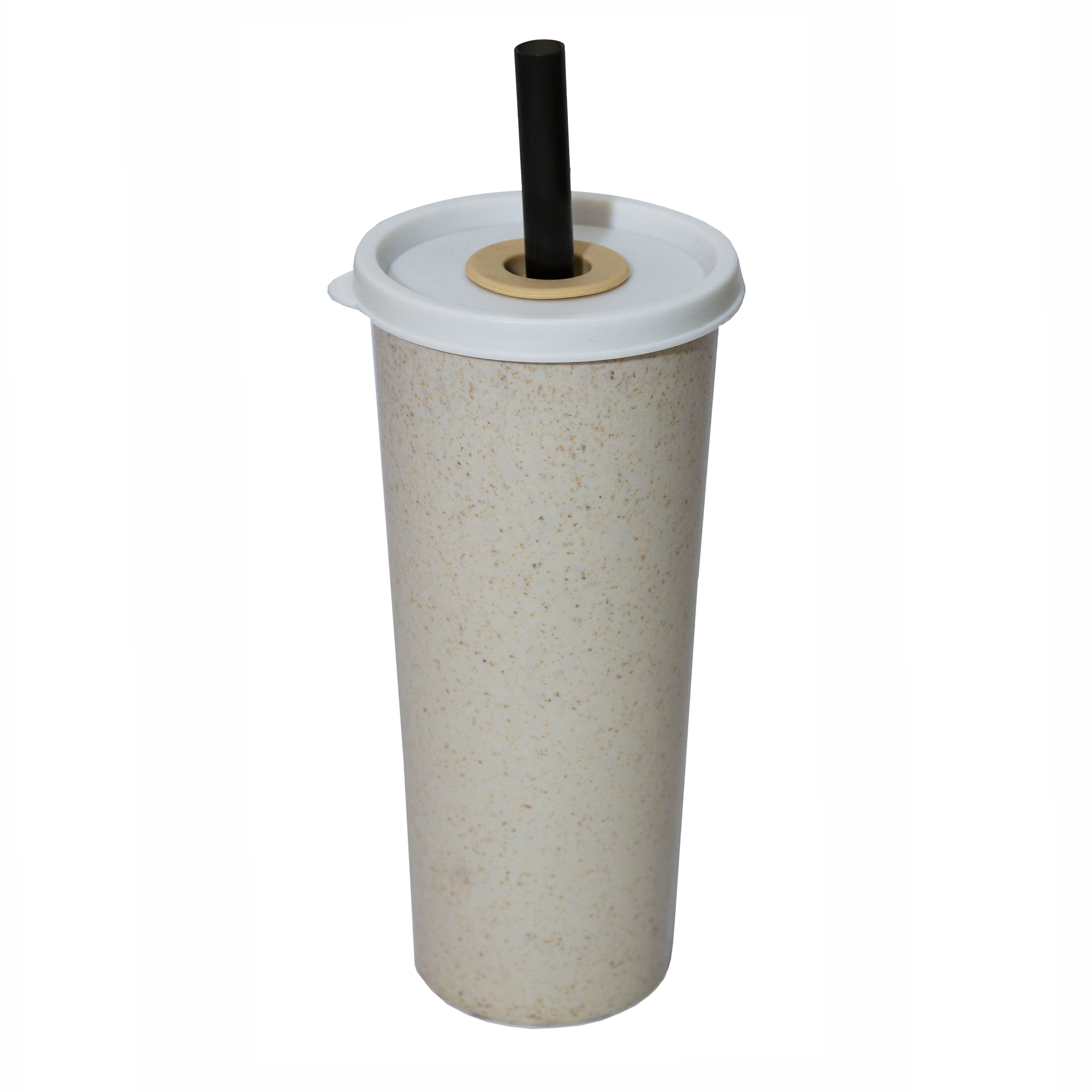 500ml Wheat Straw Tumbler with Straw