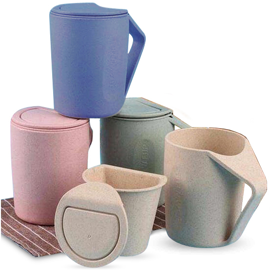 400ml Tea Infuser Wheat Straw Mug