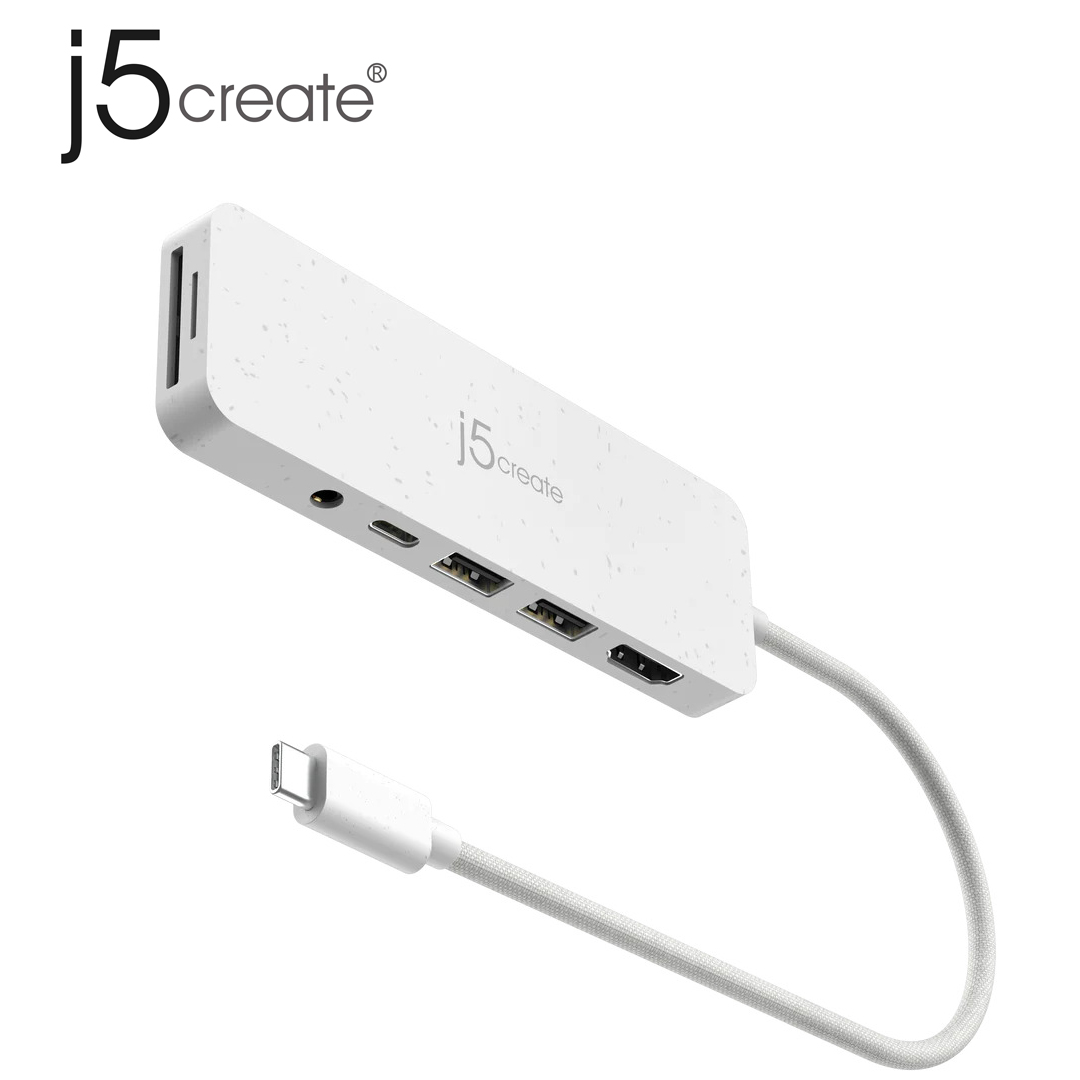j5Create 7 in 1 Multi-Port Hub with Power Delivery ( USB C )