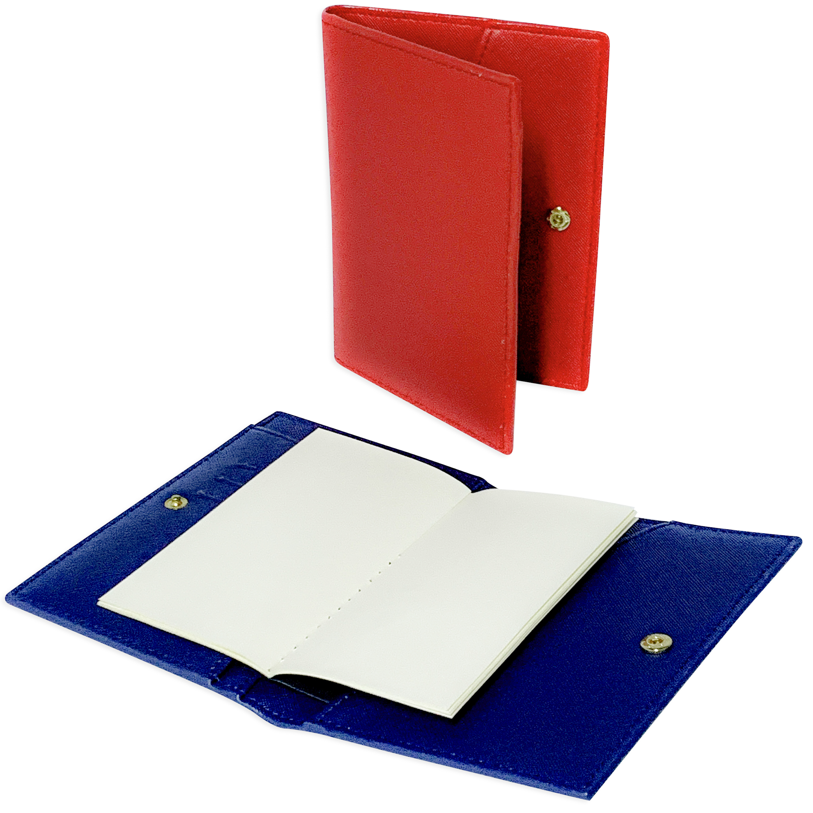 Customised Versatile Memo Pad Holder with Pen and Card Slots (Saffiano