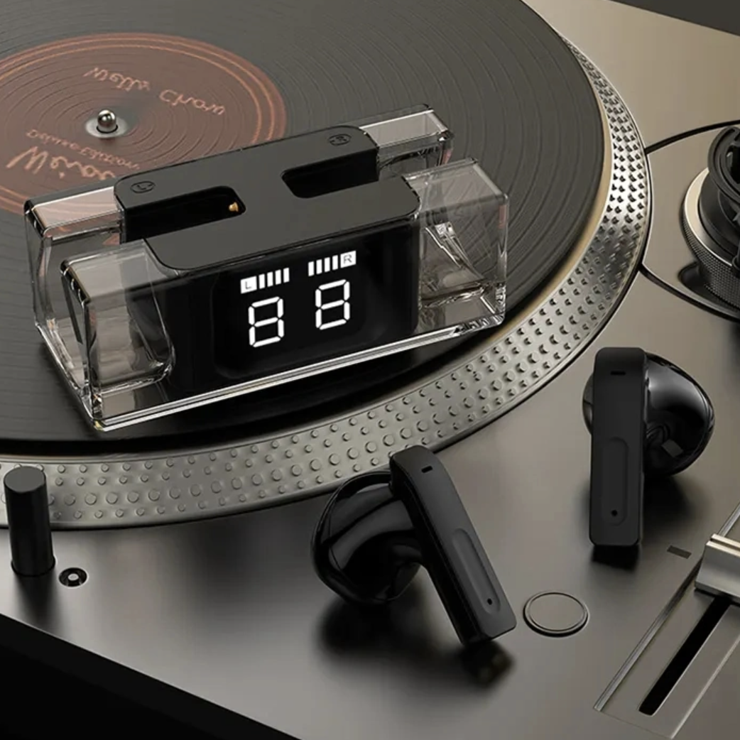 Wireless Bluetooth Earphones with LED Display