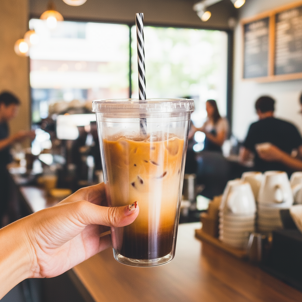Reusable Plastic Straw Set