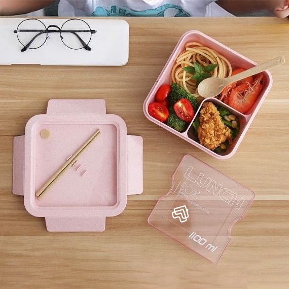 1100ml Willow Wheat Straw Lunch Box