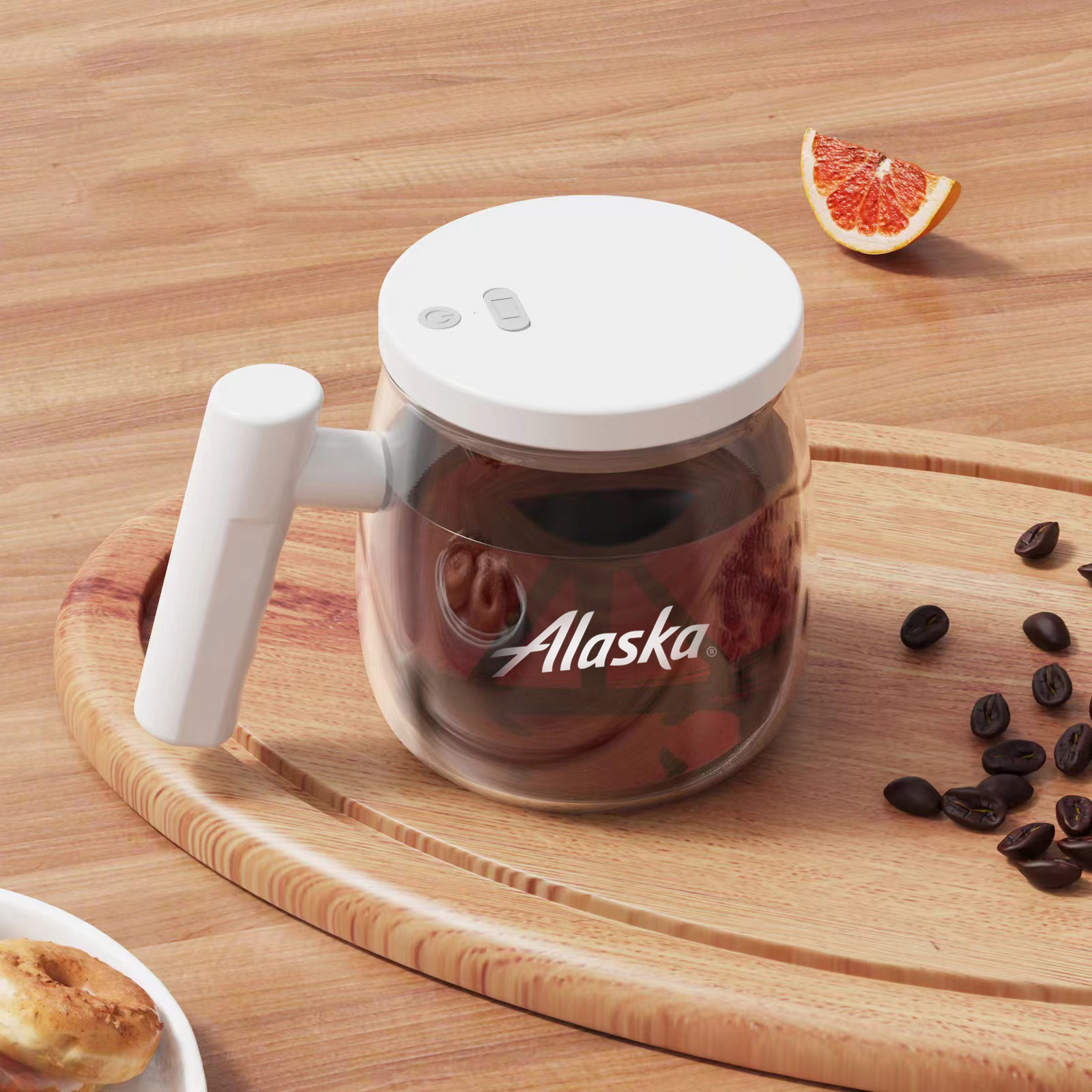 400ml Auto Stirring Glass Mug (Rechargeable) 