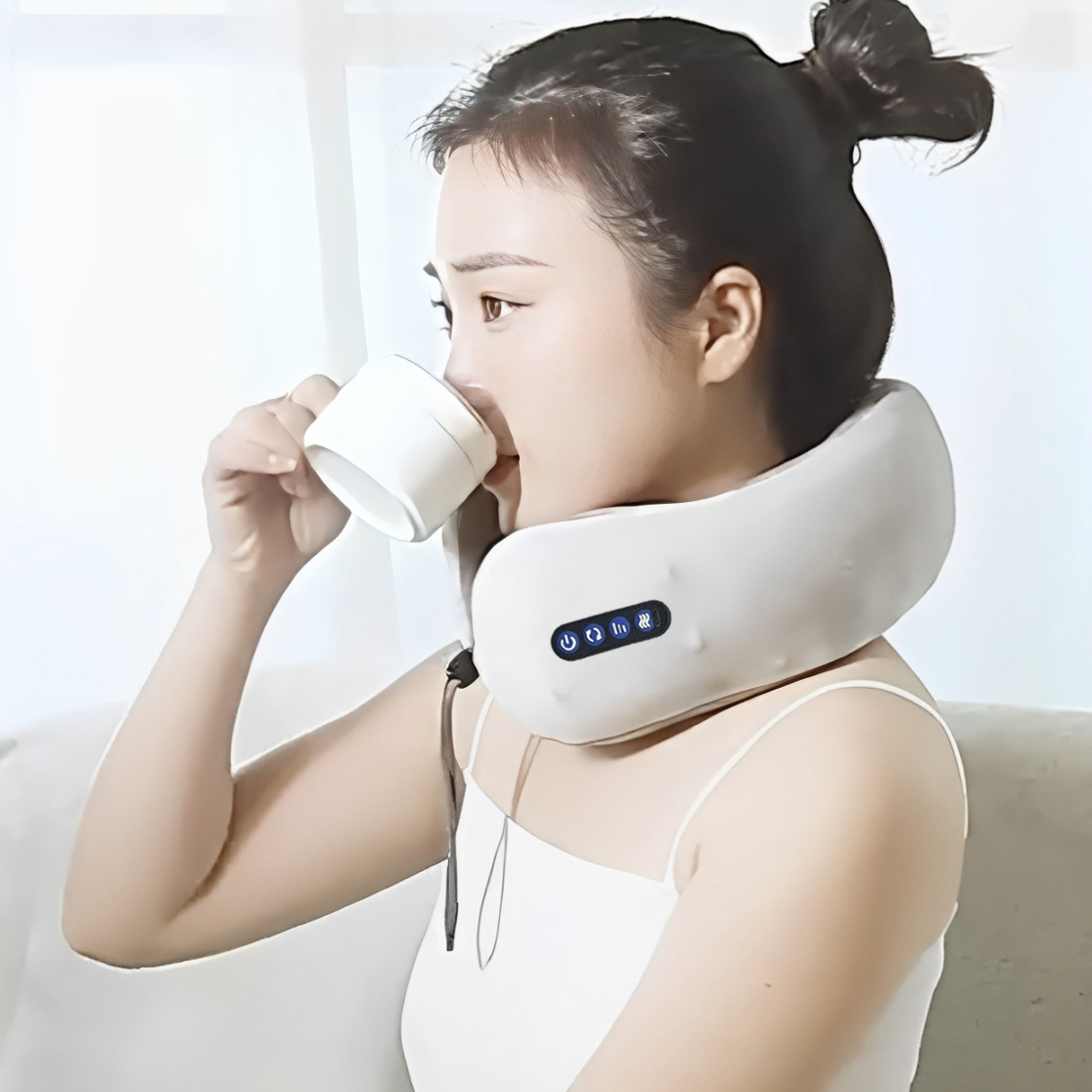 Sere Rechargeable Travel Neck Pillow Massager