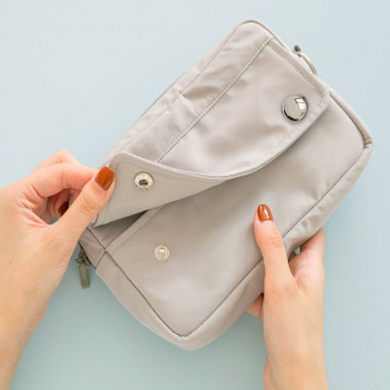 Trendy Button Utility Pouch