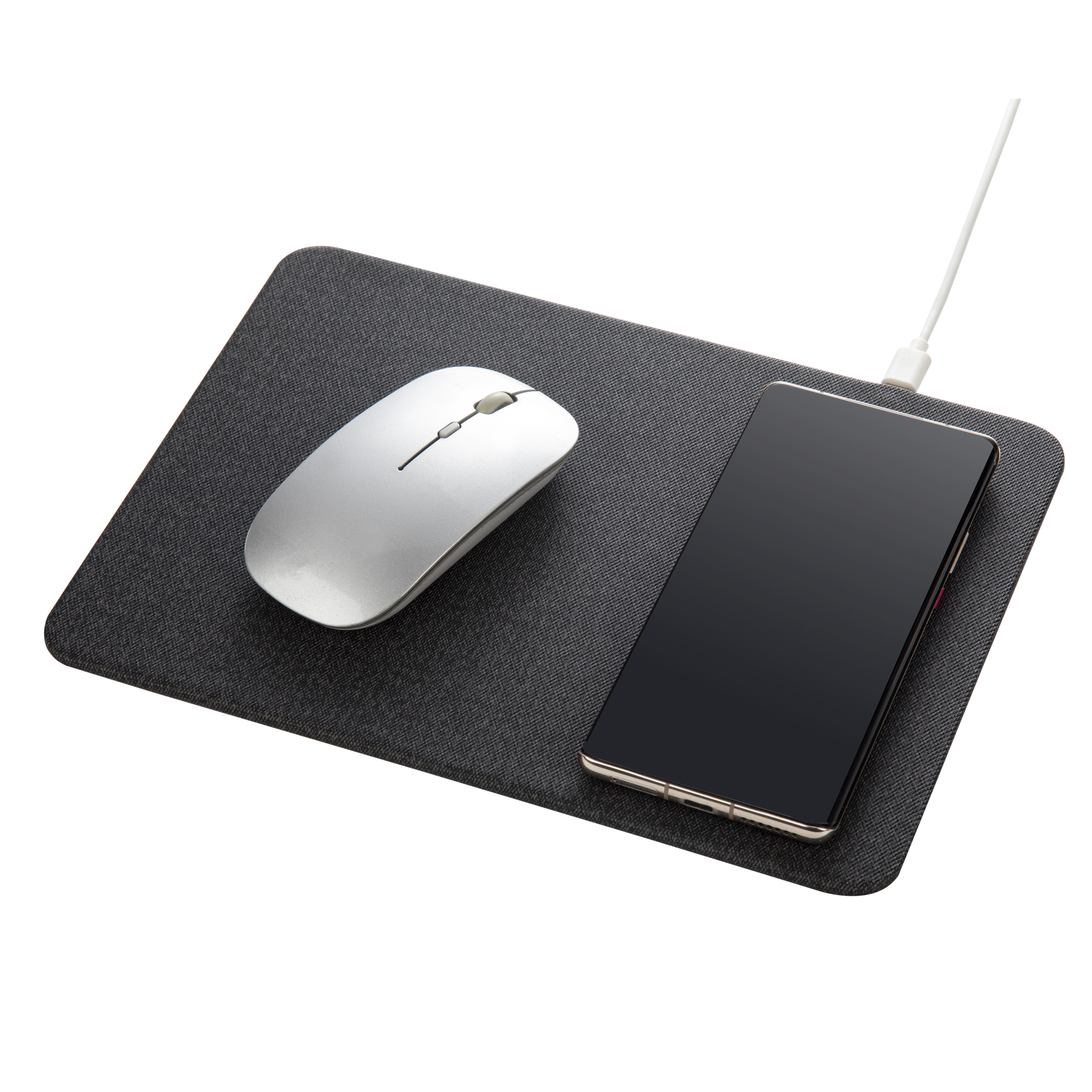 	15W Premium Qi Wireless Charging Mousepad (PU Leather)