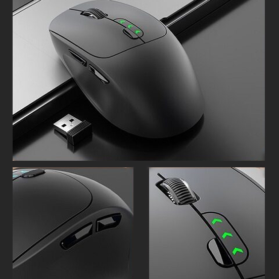 Dual Mode Ergonomic Bluetooth Wireless Mouse 