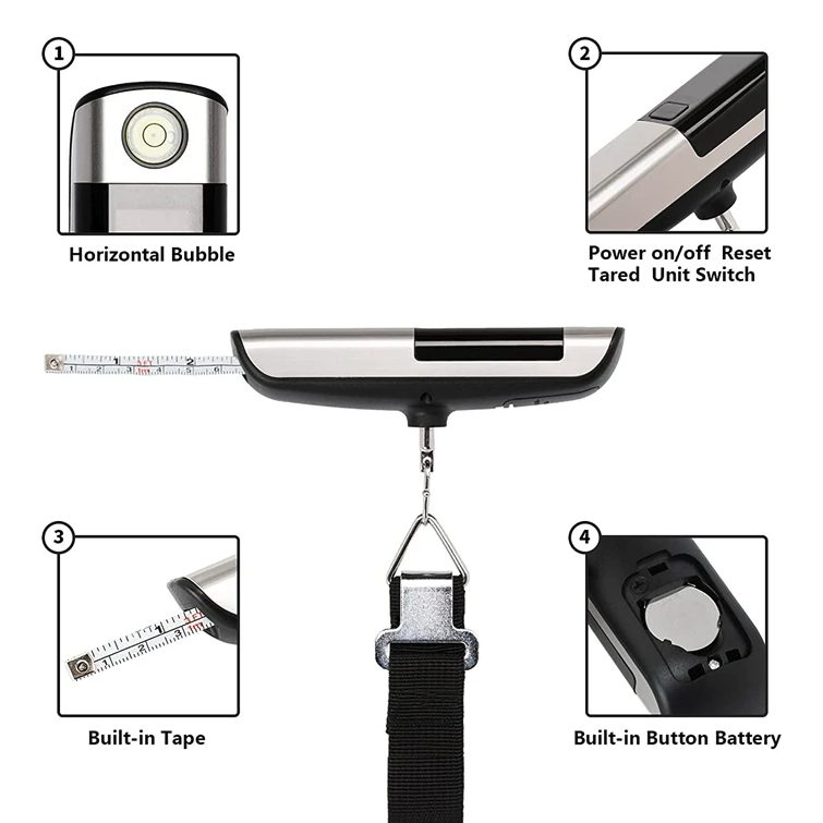 Multifunction Luggage Scale ( with Measuring Tape ) 