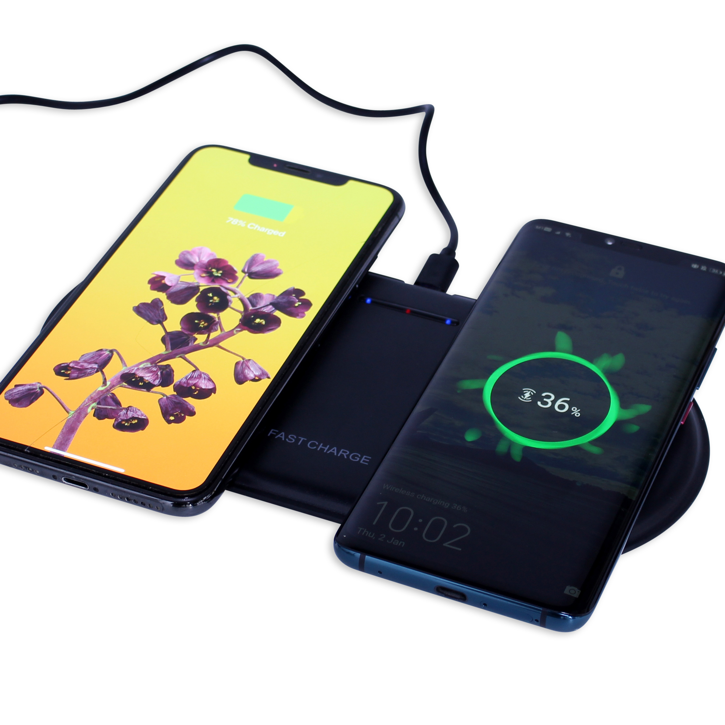 Duo Fast Wireless Qi Charger Pod
