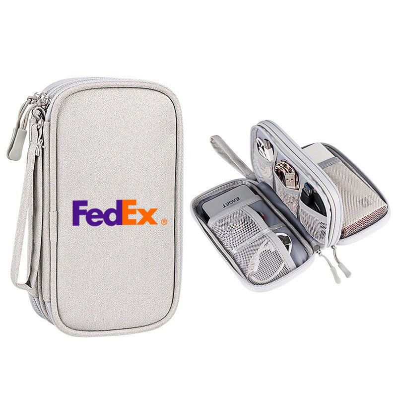 Double Layer Travel Gadget Organizer Pouch