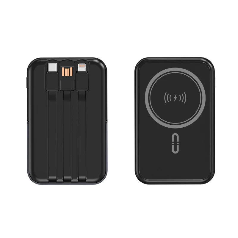 10,000mAh Supreme Magnetic Wireless Powerbank with Cables & Stand