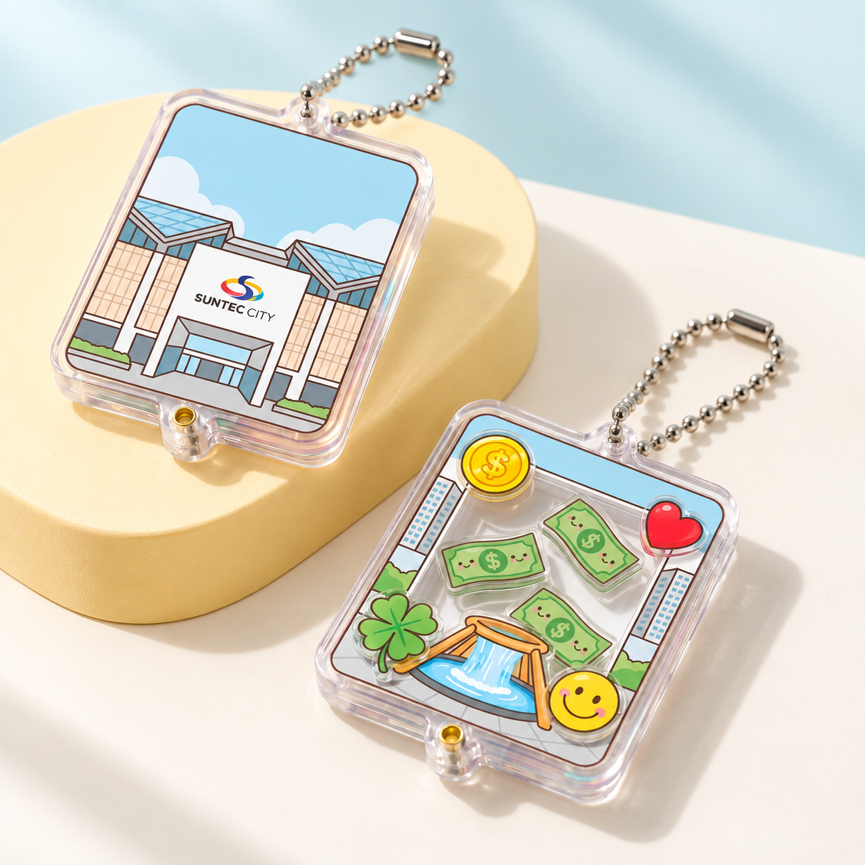 Custom Acrylic Shaker Keychains