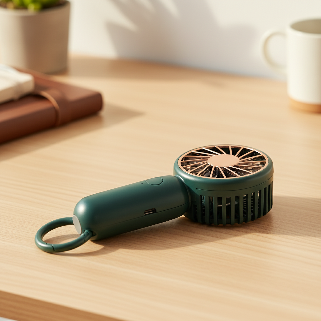 Handheld Fan with Carabiner