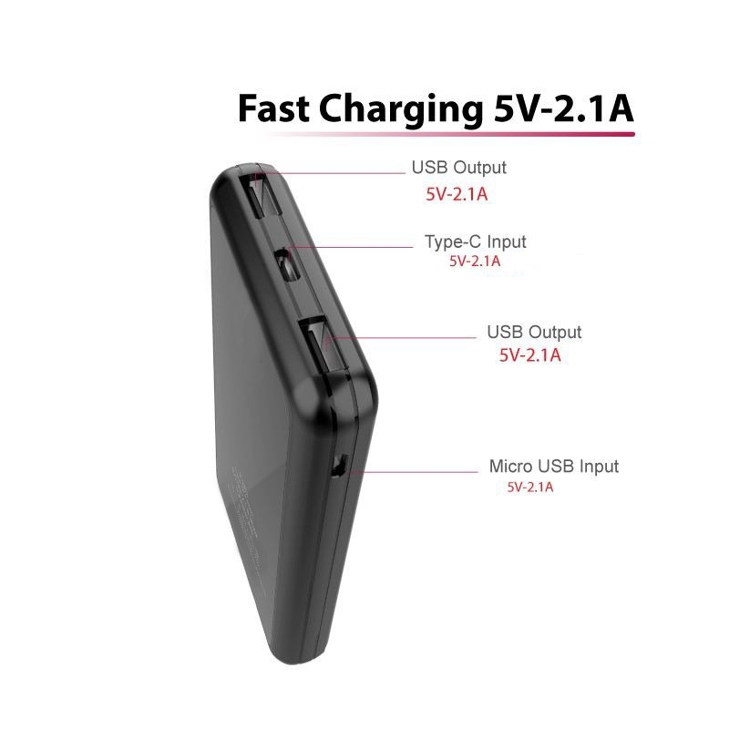 10000mAh GLOW LED Light Up Powerbank