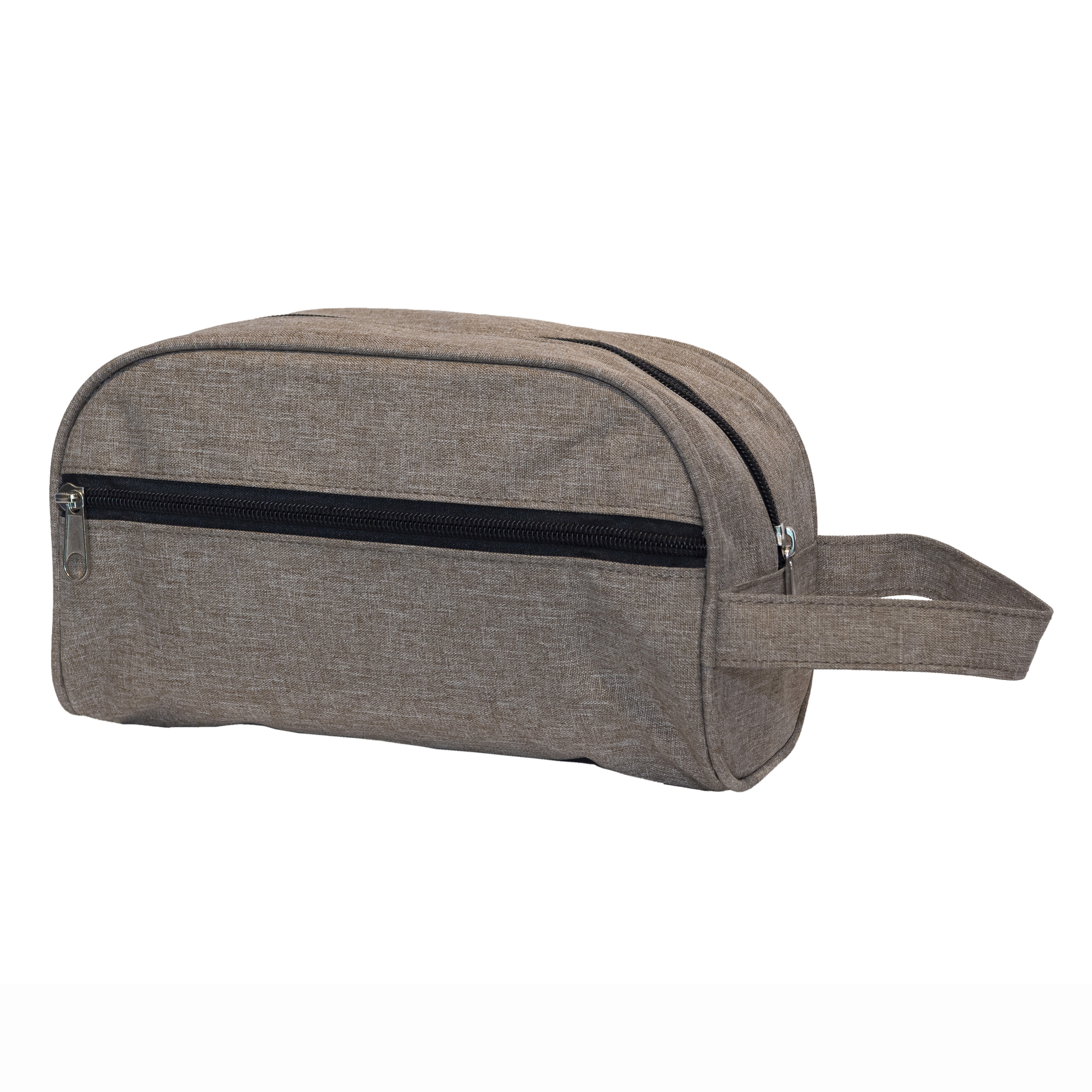 Dual-Compartment Zipper Pouch