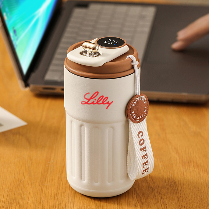 450ml Stainless Steel Tumbler with LED Temperature Display 