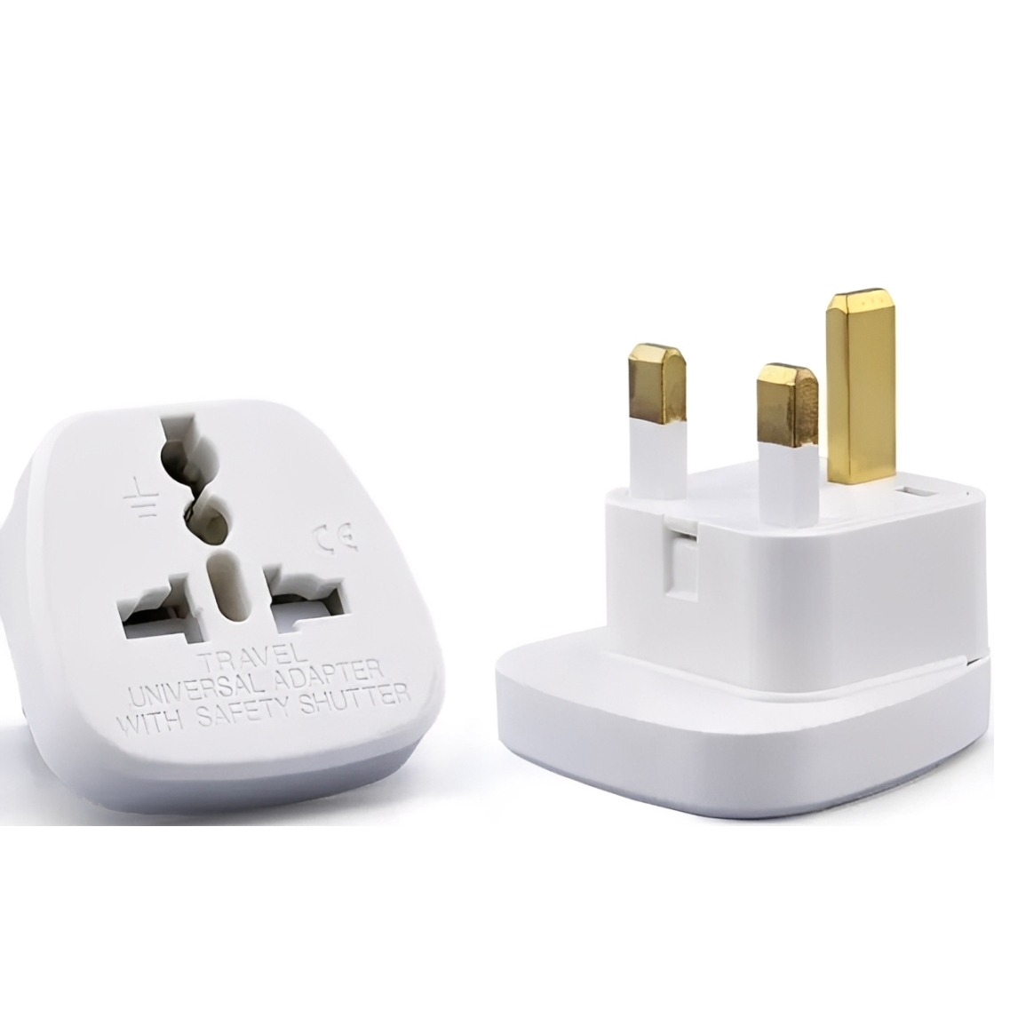 With UK Plug Adaptor 