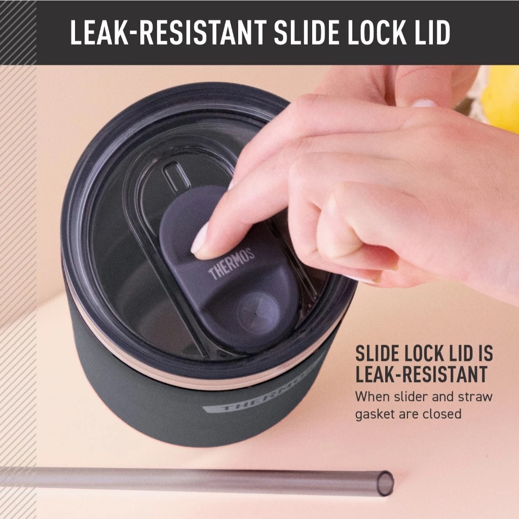 Thermos  ICON Mug with Slide Lock Lid and Straw (1200ml)