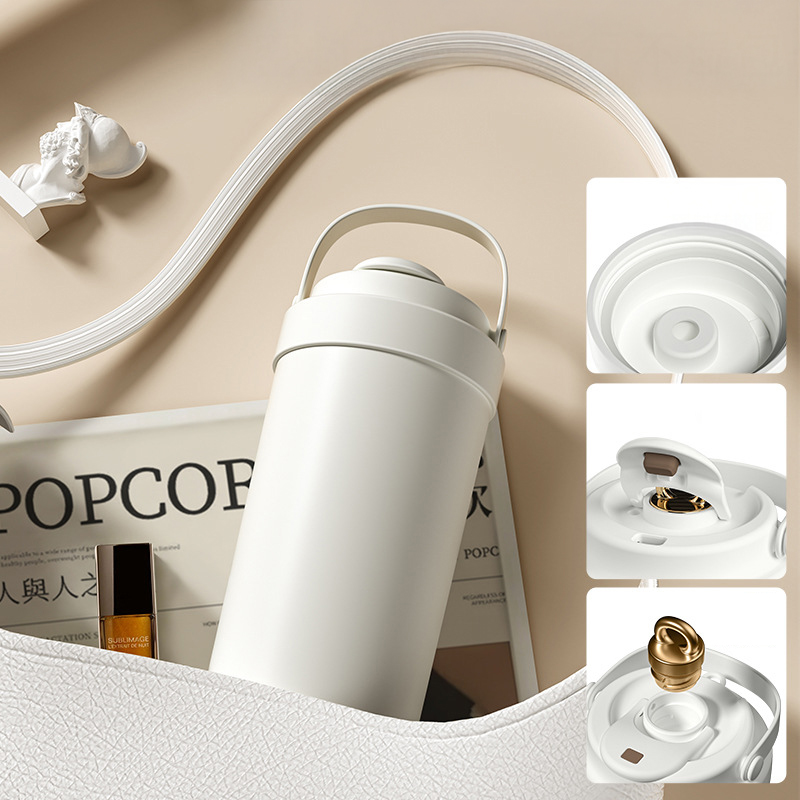 500ml Chime Ceramic Lined Insulated Tumbler with Straw