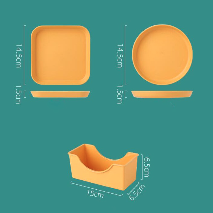 8 piece Snacking Plate Set