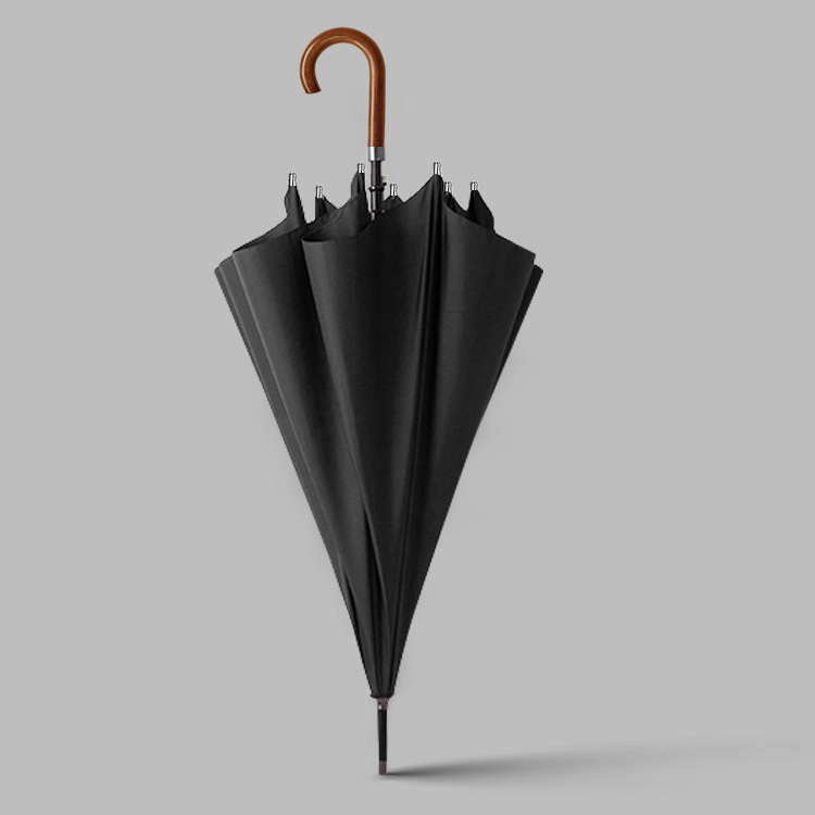  25″ Golf Umbrella (J-Hook Wooden Handle)