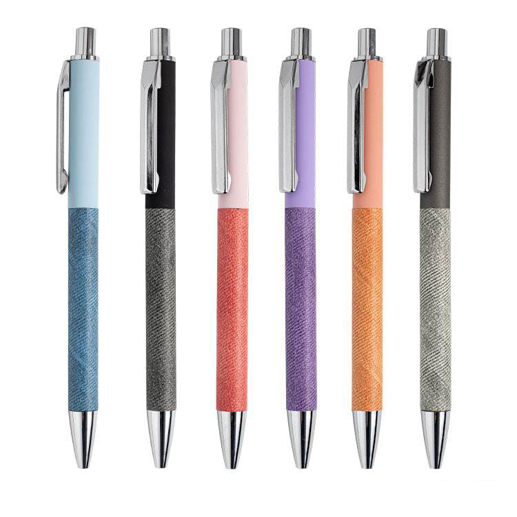 Textured Barrel Aluminum Ballpoint Pen