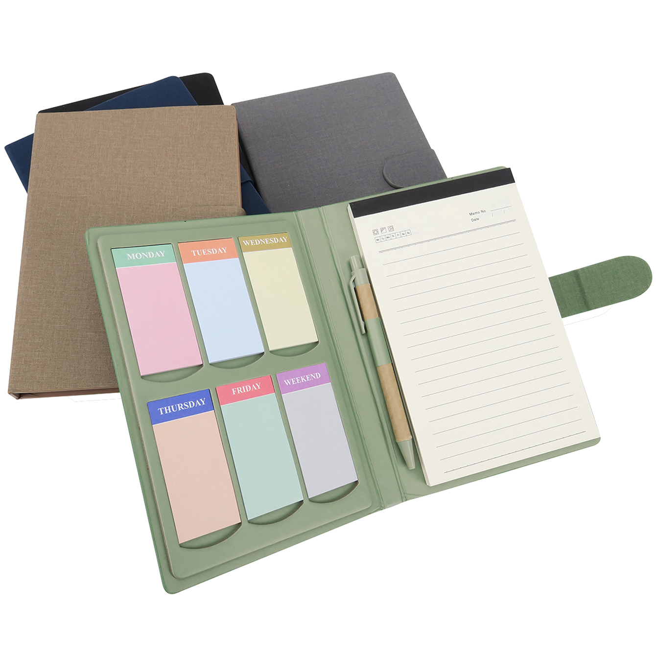 Customised Pocket Leather Notepad and Pen With Logo Print Singapore