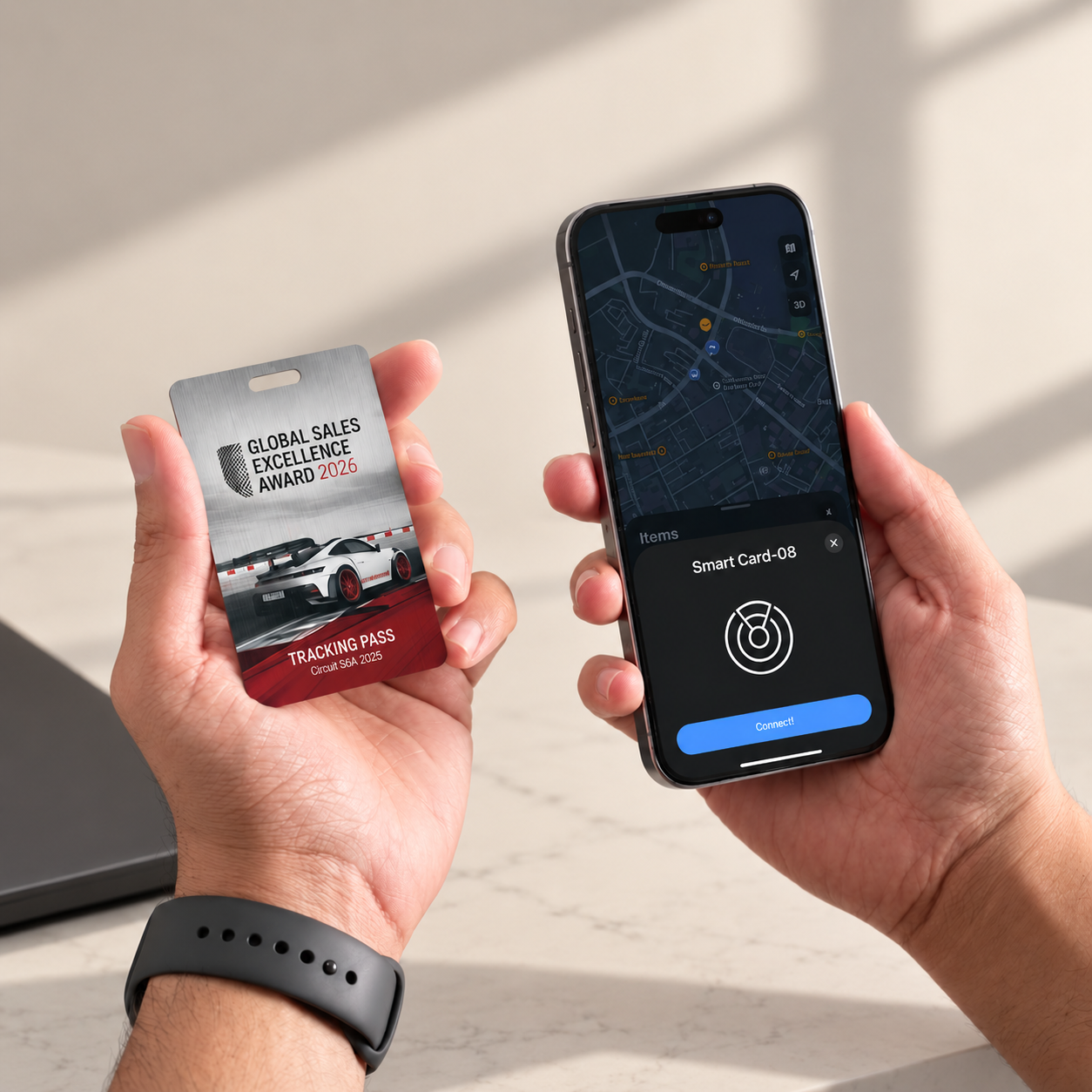 Precision Card Bluetooth Tracker  - GPS Tracker