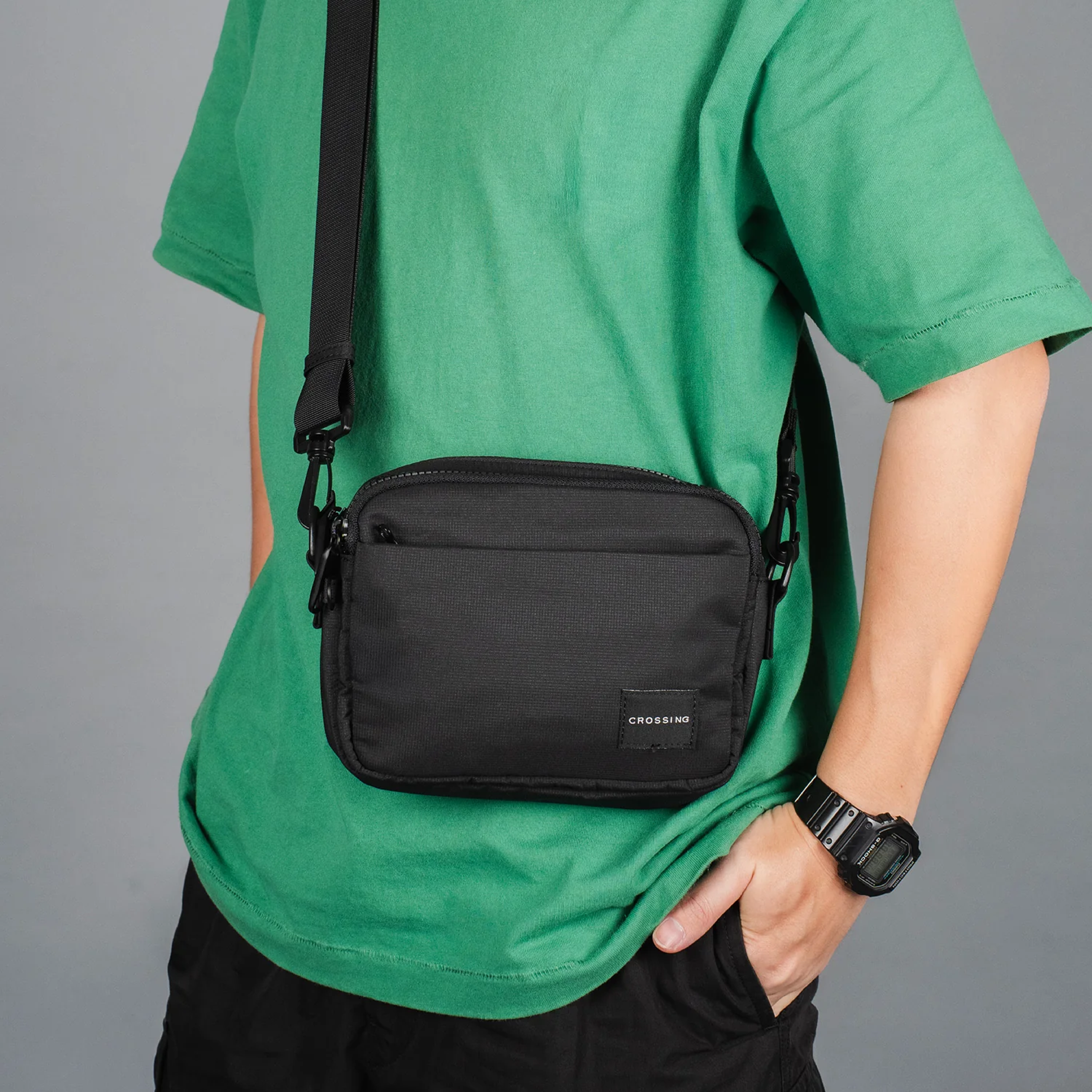 CROSSING Sam Anti-Theft RFID Crossbody Bag - Sling Bag & Messenger Bag