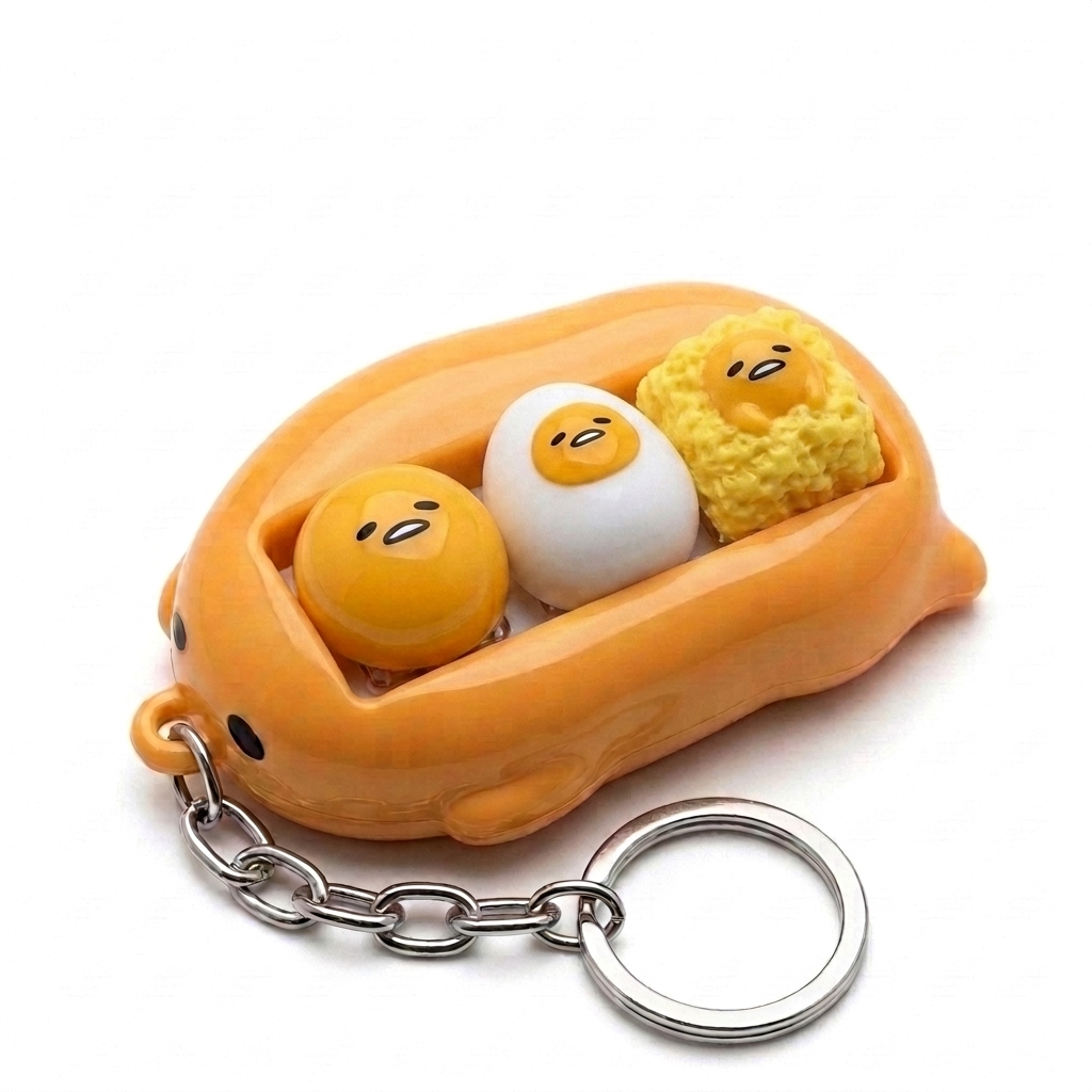 Custom PVC Fidget Keycap Clicker Keychain - Custom Keychains