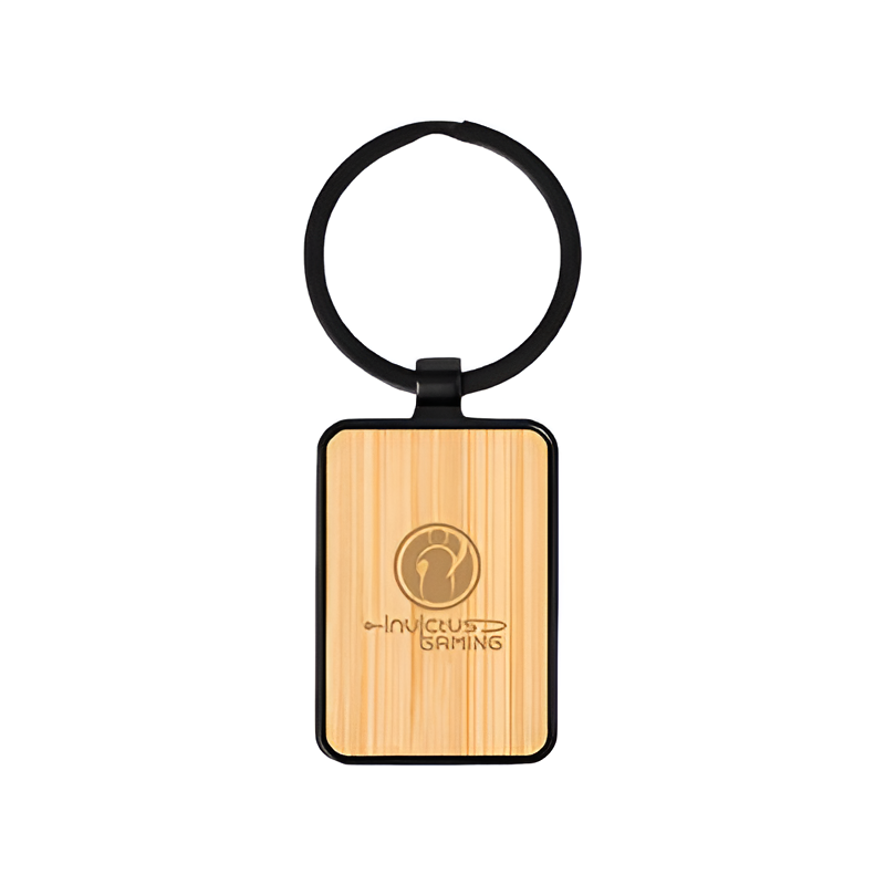 Bamboo Black Metal Key Holder
