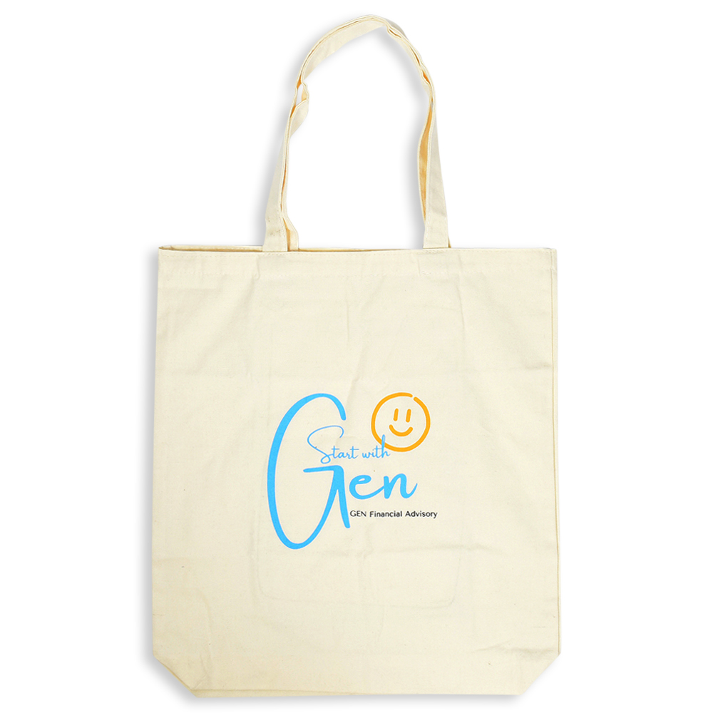 A4 Canvas Tote Bag (8oz) Custom Logo Printing Singapore