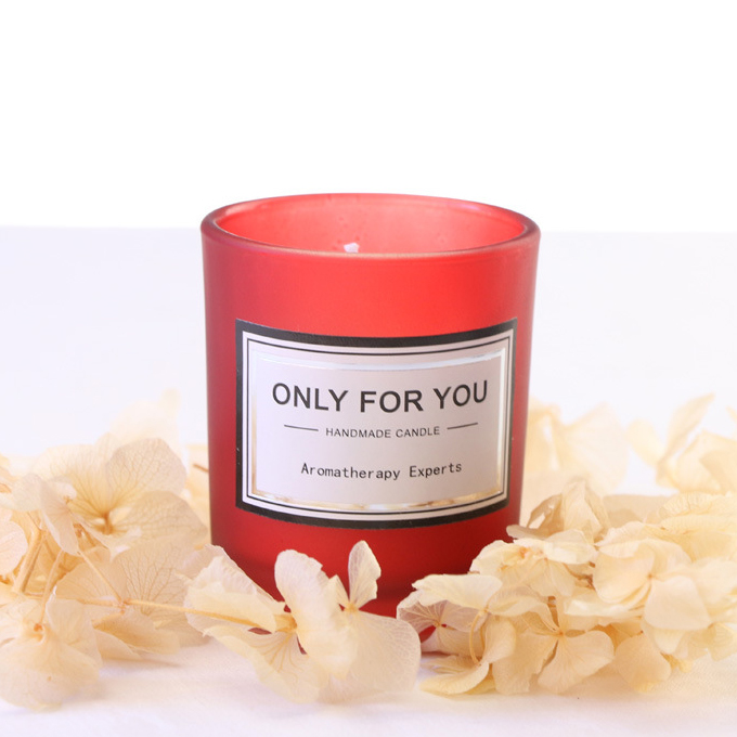 Frosted Glass Scented Candle