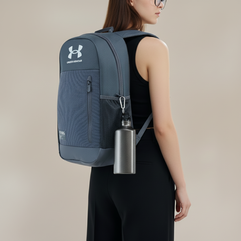 600ml Aluminium Twist Bottle with Carabiner (BPA Free)