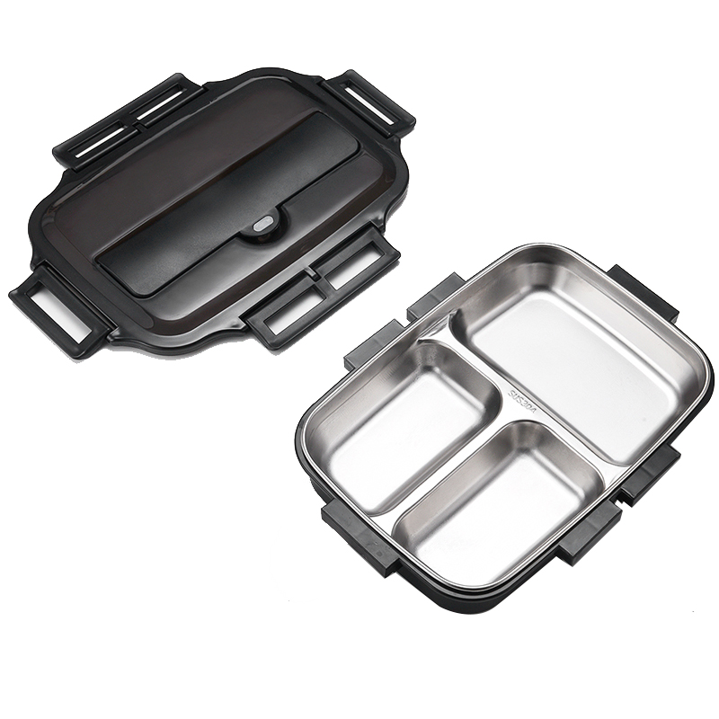 Customised Stainless Steel Lunch Box (with Cutlery) With Logo Print Singapore