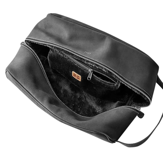 Customised Leather Shoe Bag With Logo Print Singapore