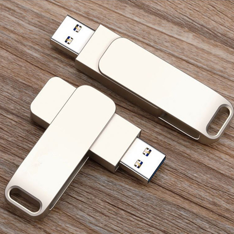 Flipper Metallic USB Thumb Drive