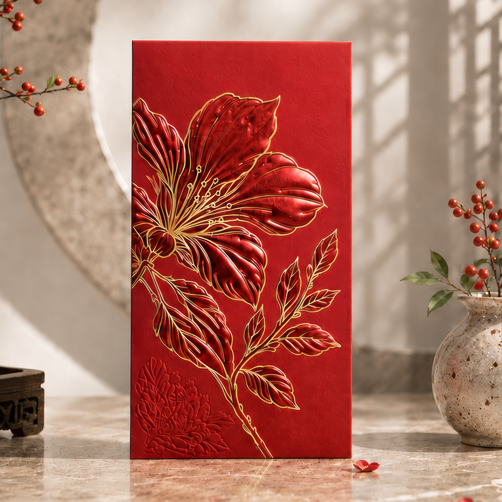 Imperial Flower Red Packet - Red Packet (Ang Bao)